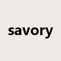savory是什么意思