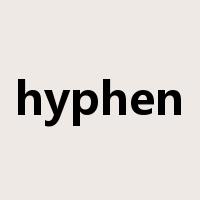 hyphen是什么意思