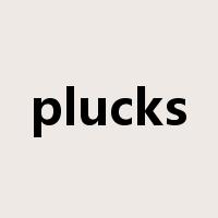 plucks是什么意思