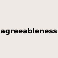 agreeableness是什么意思