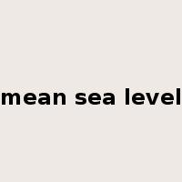 mean sea level是什么意思