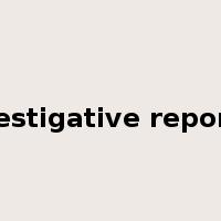 investigative reporter是什么意思
