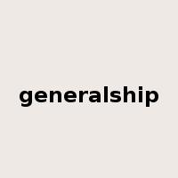 generalship是什么意思