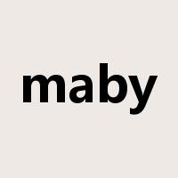 maby是什么意思