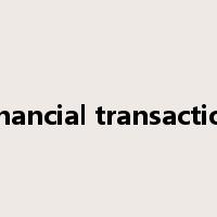 financial transaction是什么意思