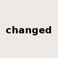 changed是什么意思