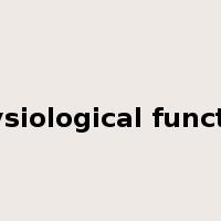 physiological function是什么意思