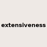extensiveness是什么意思