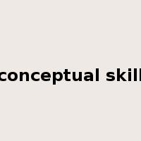 conceptual skill是什么意思