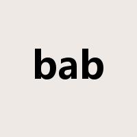bab是什么意思