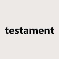 testament是什么意思