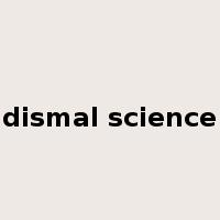 dismal science是什么意思