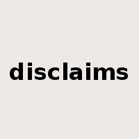 disclaims是什么意思