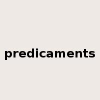 predicaments是什么意思