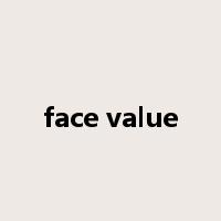 face value是什么意思