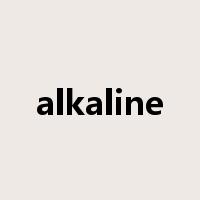 alkaline是什么意思