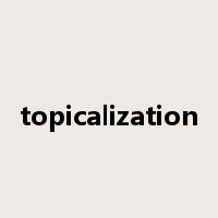 topicalization是什么意思