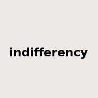 indifferency是什么意思