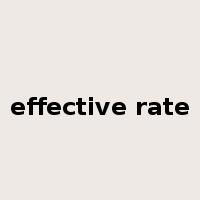effective rate是什么意思