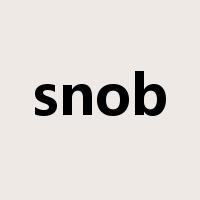 snob是什么意思