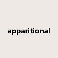 apparitional是什么意思