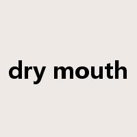 dry mouth是什么意思