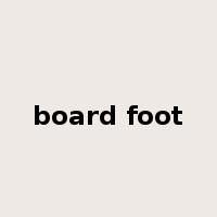 board foot是什么意思