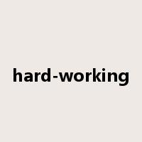 hard-working是什么意思