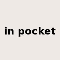 in pocket是什么意思