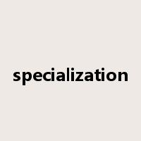 specialization是什么意思