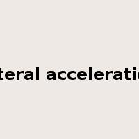 lateral acceleration是什么意思