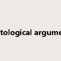 ontological argument是什么意思