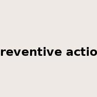 preventive action是什么意思