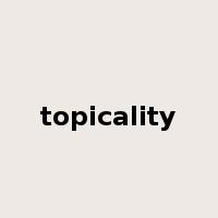 topicality是什么意思