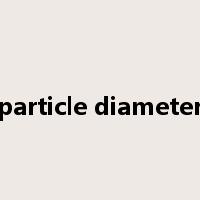 particle diameter是什么意思