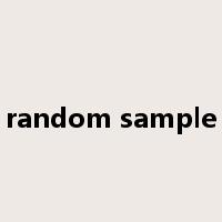 random sample是什么意思