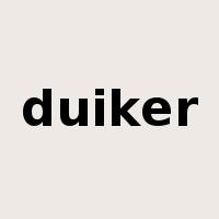 duiker是什么意思