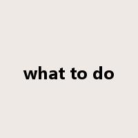 what to do是什么意思