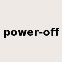 power-off是什么意思