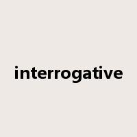 interrogative是什么意思
