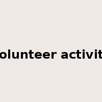 volunteer activity是什么意思