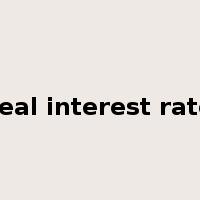 real interest rate是什么意思