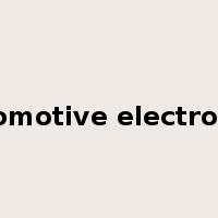 automotive electronics是什么意思