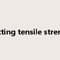 splitting tensile strength是什么意思