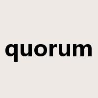 quorum是什么意思