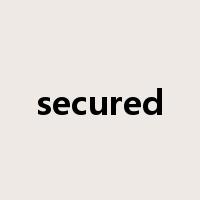 secured是什么意思