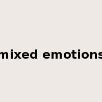 mixed emotions是什么意思