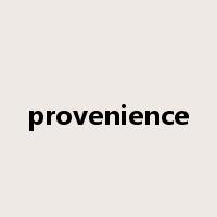provenience是什么意思