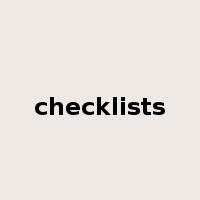 checklists是什么意思