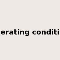 operating condition是什么意思